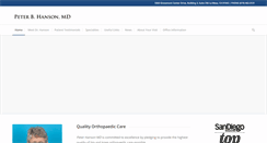 Desktop Screenshot of hansonortho.com