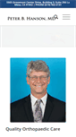 Mobile Screenshot of hansonortho.com